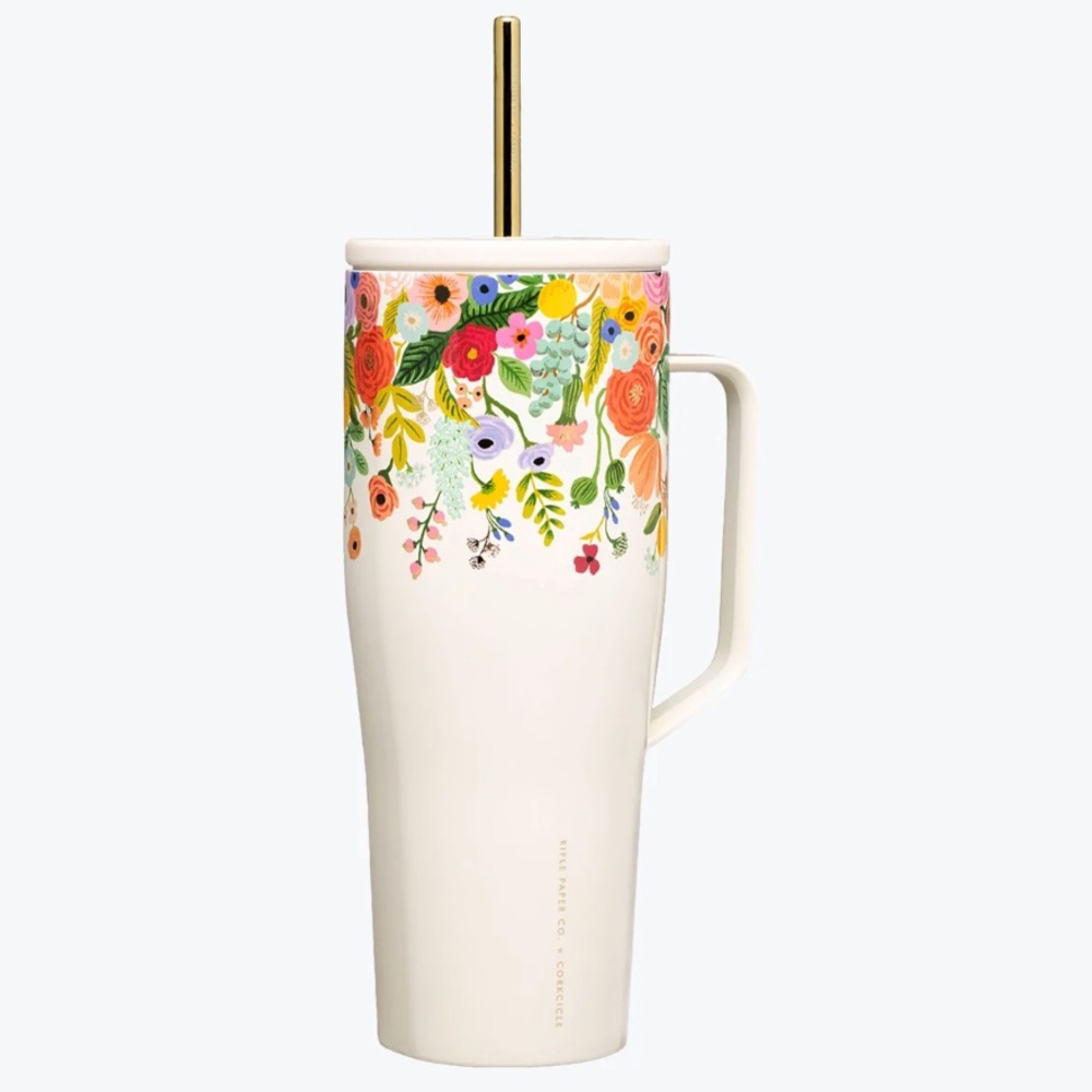Rifle Paper Co Corkcicle 30 oz. Cold Cup XL Garden Party